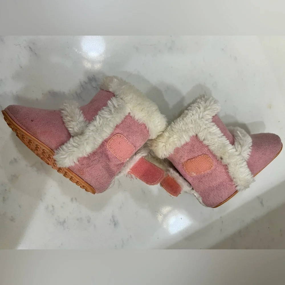 Cozy Pink Kids Boots